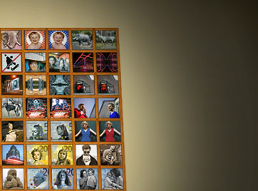100 kleine Kunstwerke im großen Rahmen. Ein Memory-Spiel mit Ihren eigenen Fotos.